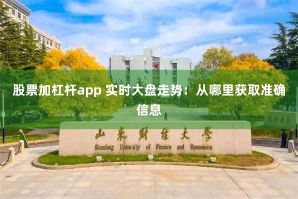 股票加杠杆app 实时大盘走势：从哪里获取准确信息