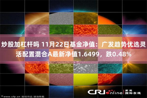 炒股加杠杆吗 11月22日基金净值：广发趋势优选灵活配置混合A最新净值1.6499，跌0.48%