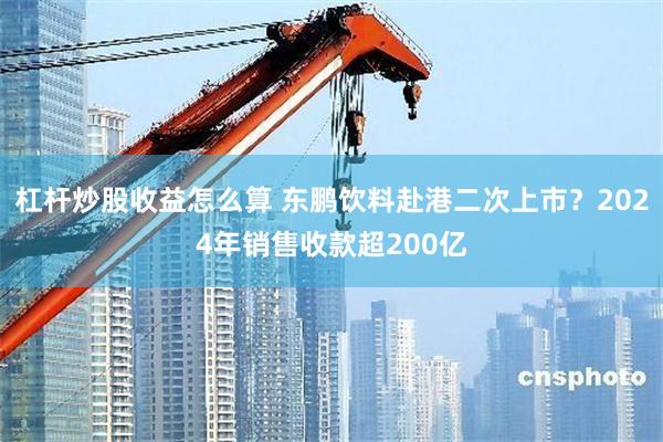 杠杆炒股收益怎么算 东鹏饮料赴港二次上市？2024年销售收款超200亿